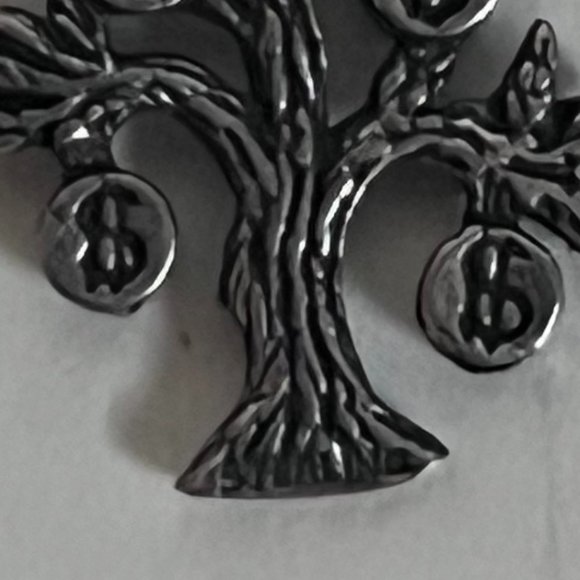 Vintage Sterling Silver Las Vegas NV. Money Tree Necklace Bracelet Charm - Picture 3 of 3
